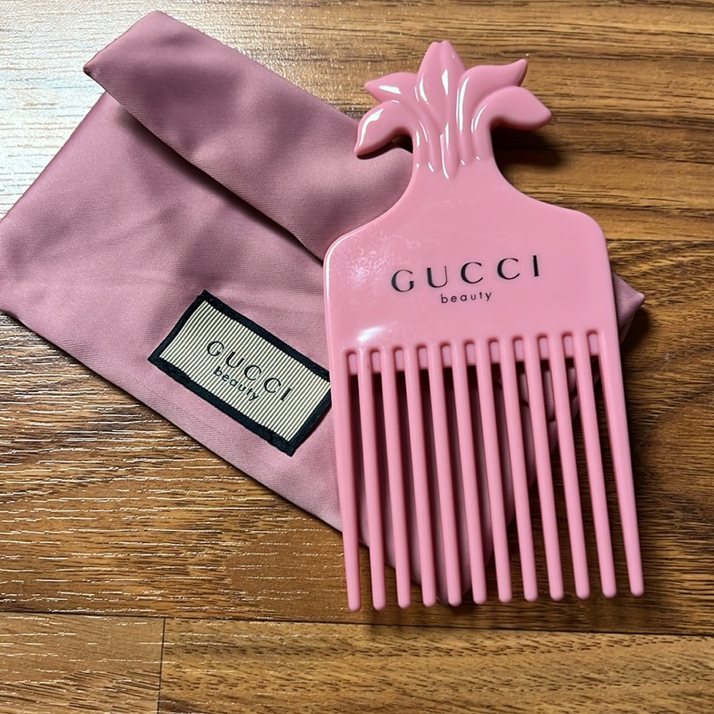 Gucci Pink Hair Comb with pouch - Picture 2 of 4
